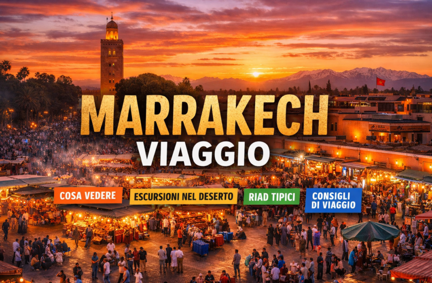 viaggio a Marrakech piazza Jemaa el-Fna al tramonto