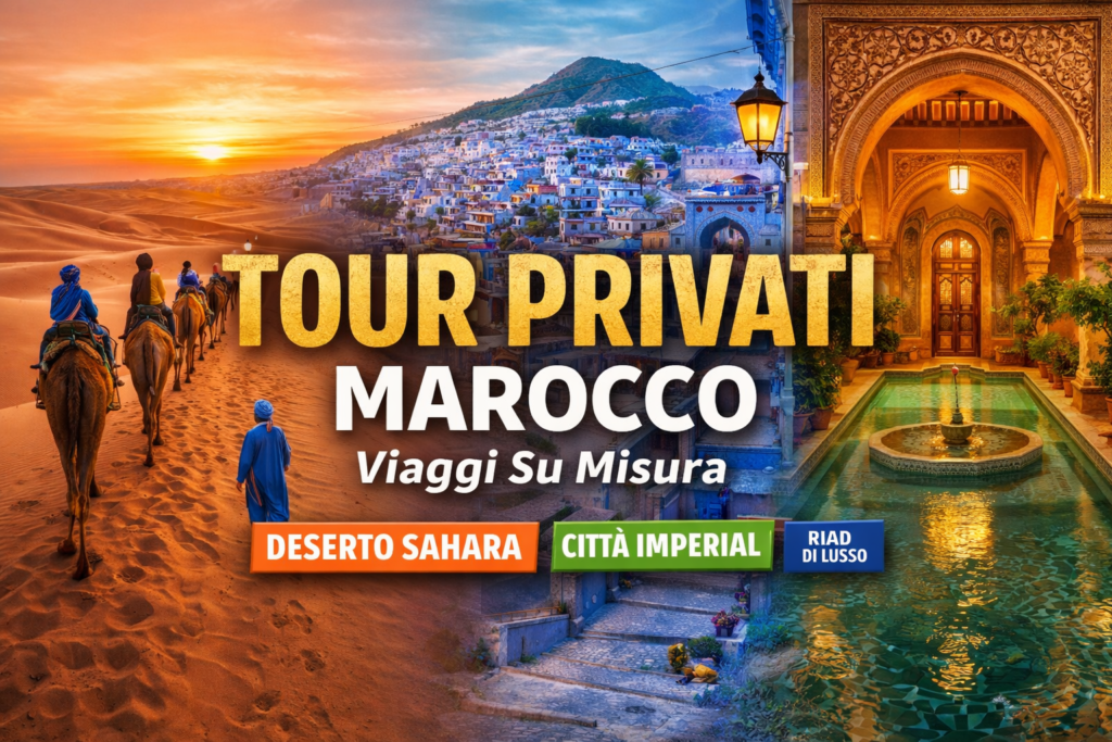 Souk affollati a Marrakech con spezie colorate e lanterne tradizionali”